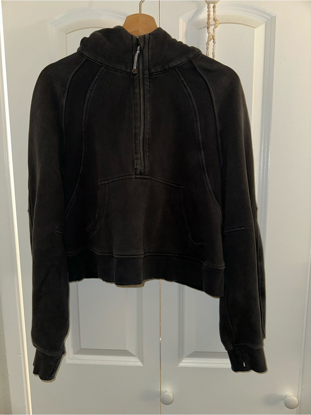 lululemon Black Half-Zip Scuba Jacket